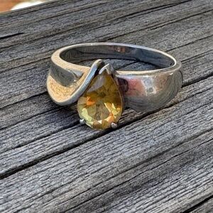 Citrine Silver Ring